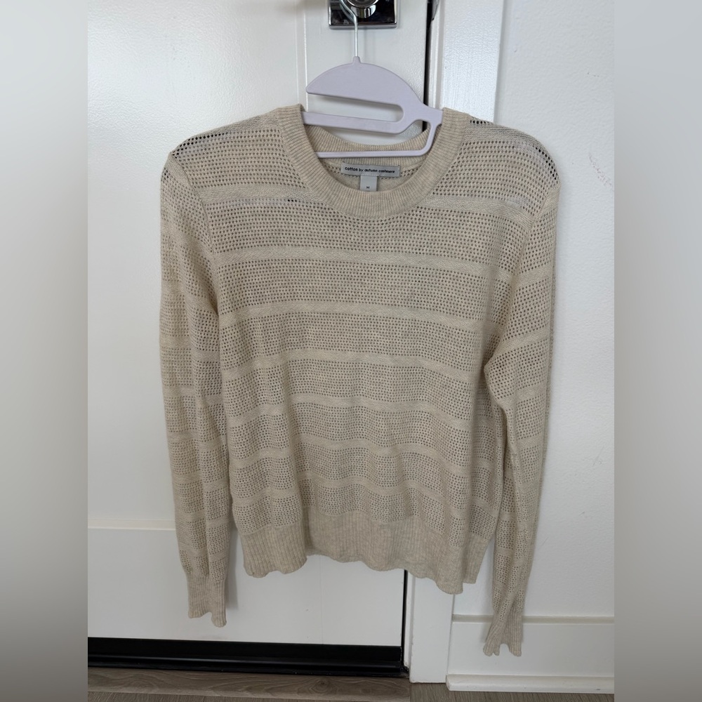 Cotton by autumn cashmere crewneck sweater; worn once